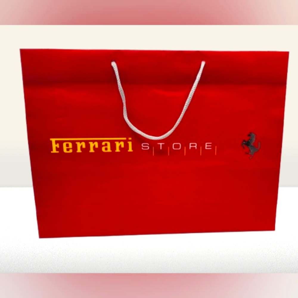 Ferrari Red Large Shopping Bag